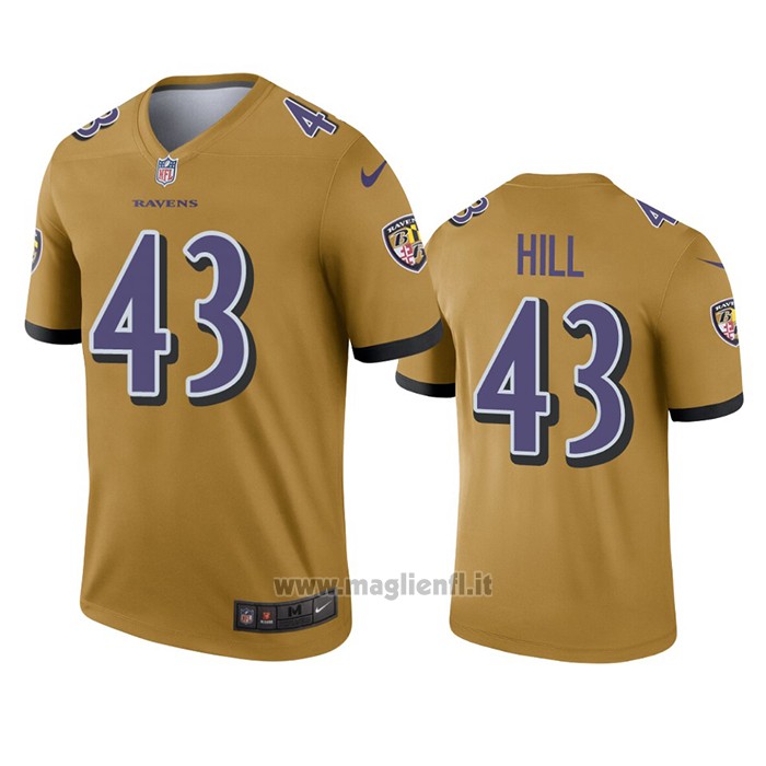 Maglia NFL Legend Baltimore Ravens Justice Hill Inverted Or